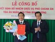 Tòa án nhân dân tối cao bổ nhiệm nhân sự mới