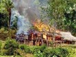 Chập điện, hỏa hoạn thiêu rụi nhà và toàn bộ tài sản hộ nghèo ở Yên Bái