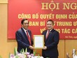 Bộ Chính trị điều động ông Trần Tiến Hưng về Ủy ban Kiểm tra Trung ương