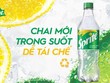 Sprite ngừng sử dụng chai nhựa xanh, chuyển sang chai nhựa PET trong suốt tại Việt Nam