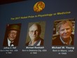 Ba nhà khoa học Mỹ giành Nobel Y học 2017