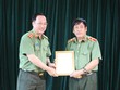 Trao quyết định của Bộ trưởng Bộ Công an về công tác cán bộ