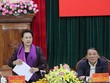 Chủ tịch Quốc hội Nguyễn Thị Kim Ngân làm việc với Ban Thường vụ Tỉnh ủy Quảng Trị