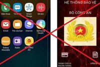 Giao diện ứng dụng mạo danh Bộ Công an. Ảnh: Bộ Công an.