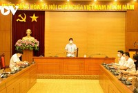 Ông Lê Duy Thành - Chủ tịch UBND tỉnh Vĩnh Phúc phát biểu tại cuộc họp báo.