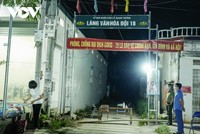Đường vào khu vực nhà ở của bệnh nhân 3353 bị phong tỏa tạm thời từ 19h tối 9/5.
