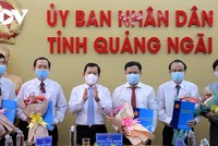 Chủ tịch UBND tỉnh Quảng Ngãi Đặng Văn Minh trao quyết định bổ nhiệm 5 Giám đốc sở.