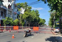 Cơ quan chức năng phong tỏa tại phường 2 thành phố Tuy Hòa.