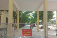 Một góc Bệnh viện dã chiến số 1 tỉnh Nghệ An làm nhiệm vụ thu dung, điều trị bệnh nhân COVID-19. (Ảnh: Trung Thành/TTXVN).