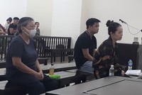 Các bị cáo tại tòa.