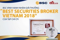 BSC nhận giải thưởng từ Tạp chí tài chính uy tín của Anh-CFI.co