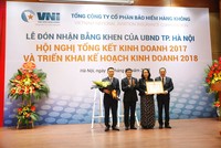 Năm 2018, Bảo hiểm hàng không (VNI) đặt mục tiêu gần chạm mốc 1.000 tỷ đồng doanh thu