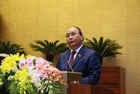 Thủ tướng Nguyễn Xuân Phúc nhấn mạnh, thời gian tới Chính phủ sẽ tiếp tục vận động Nghị viện châu Âu để sớm ký kết, phê chuẩn Hiệp định FTA với EU cuối năm 2018, đầu năm 2019 (Ảnh: Nhật Bắc/VGP).