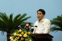Chủ tịch UBND TP Nguyễn Đức Chung báo cáo giải trình tại phiên họp HĐND sáng nay