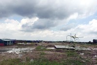 Dự án Bể thử mô hình tàu thủy vẫn ngổn ngang.