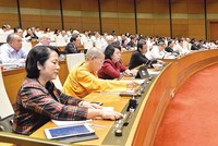 Theo đại biểu Dương Trung Quốc, kể từ khi Quốc hội ứng dụng công nghệ, người dân không giám sát được đại biểu của mình khi biểu quyết. Ảnh: N.L