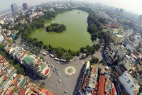 Một góc Hà Nội nhìn từ trên cao