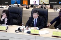 Ông Đỗ Nhất Hoàng, Cục trưởng Cục Đầu tư nước ngoài phát biểu tại Toạ đàm