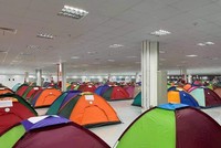 Công nhân được thu xếp ở tại trong doanh nghiệp để đảm bảo an toàn phòng chống dịch.