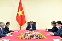 Hai nhà lãnh đạo nhất trí phối hợp chặt chẽ thúc đẩy quan hệ Việt Nam – Philippines trên mọi lĩnh vực (Ảnh: Nhật Bắc)