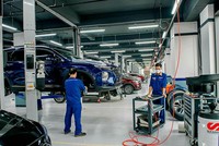 Doanh nghiệp ngành ô tô mong muốn chính sách thuận lợi để tiếp tục đầu tư. Trong ảnh: Sản xuất tại TC Motor