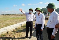 Lãnh đạo tỉnh Nghệ An kiểm tra thực trạng vướng mặt bằng tại dự án cao tốc Bắc-Nam qua địa phận tỉnh này để tìm hướng giải quyết
