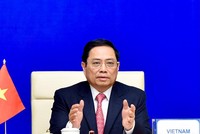 Thủ tướng Chính phủ Phạm Minh Chính tham dự Hội nghị Cấp cao Diễn đàn Hợp tác Á - Âu (ASEM) lần thứ 13 (Ảnh: Nhật Bắc)