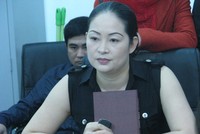 Bà Bùi Kim Liên trong cuộc làm việc với nhà đầu tư góp vốn tại dự án Chung cư Binh đoàn 12 năm 2012 khi Thuận Thành vi phạm cam kết (ảnh:giaoduc.net)