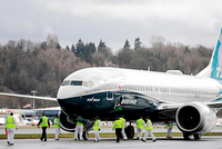 Một chiếc 737 MAX 8 của hãng sản xuất máy bay Mỹ - Boeing. Ảnh: AFP.