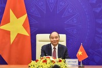 Chủ tịch nước Nguyễn Xuân Phúc tham dự Hội nghị thượng đỉnh về Khí hậu (Ảnh: BNG)