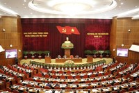 Hội nghị Trung ương 14. Ảnh: TTXVN.