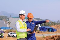 Một dự án đô thị mới đang thi công.