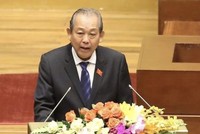 Phó Thủ tướng thường trực Trương Hòa Bình thay mặt Chính phủ trình bày báo cáo (Ảnh: VGP)