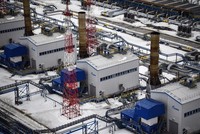 Toàn cảnh giếng khí đốt Bovanenkovo trên bán đảo Yamal thuộc Nga. Ảnh: AFP/TTXVN