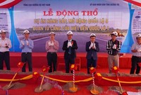 Tổng cục đường bộ Việt Nam và UBND tỉnh Quảng Trị tổ chức động thổ Gói thầu RAI/CP26 Dự án nâng cấp, mở rộng Quốc lộ 9 đoạn từ cảng Cửa Việt đến Quốc lộ 1