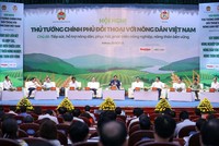 Hội nghị Thủ tướng Chính phủ đối thoại trực tiếp với nông dân Việt Nam ngày 29/5 (Ảnh: Nhật Bắc)
