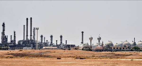 Cơ sở lọc dầu của Tập đoàn dầu khí Aramco ở khu vực al-Khurj, ngoại ô thủ đô Riyadh của Saudi Arabia. Ảnh minh họa: AFP/TTXVN.