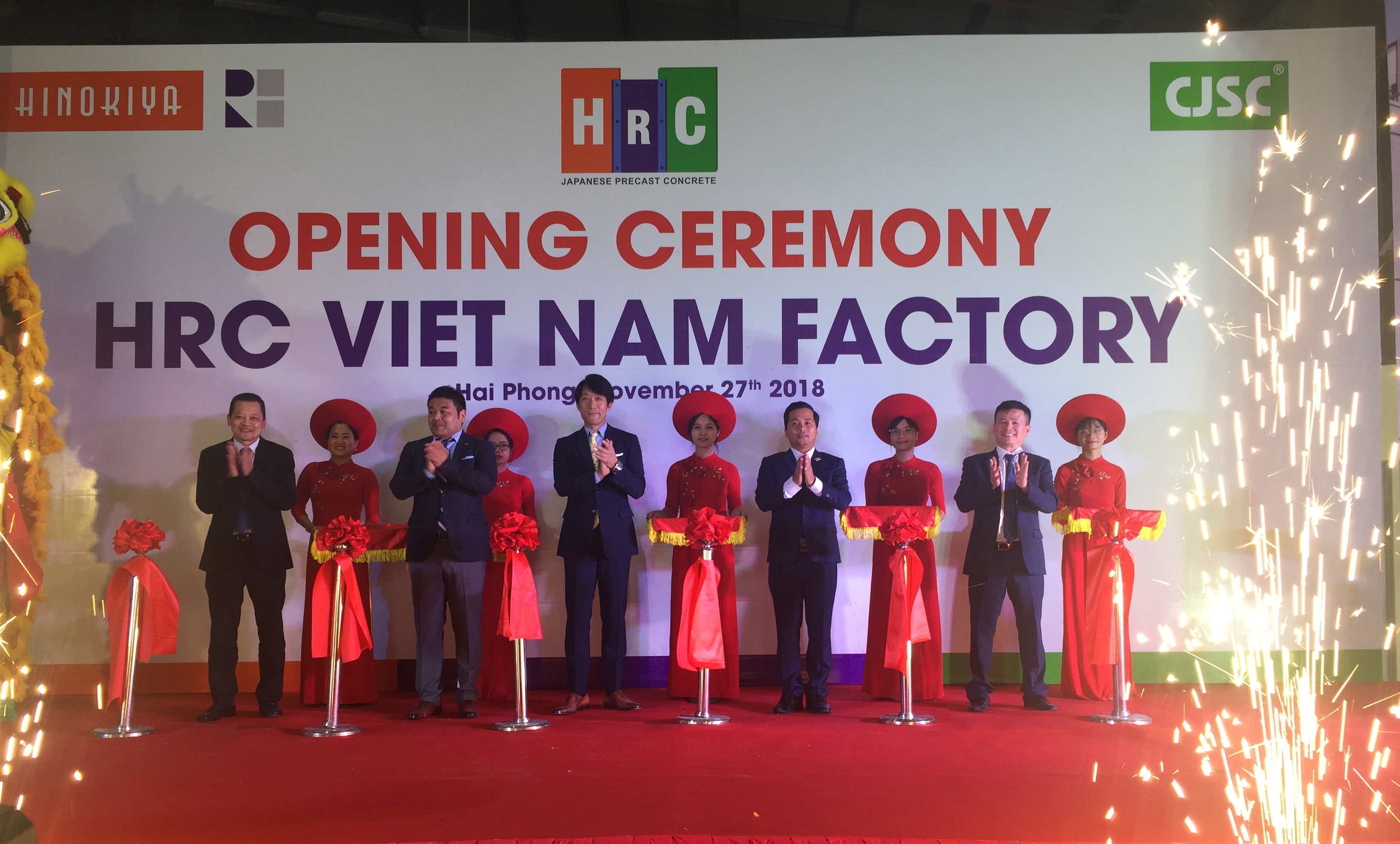 Khánh thành nhà máy sản xuất bê tông lắp ghép HRC Việt Nam