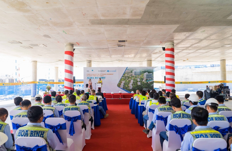 Hòa Bình hoàn thành giai đoạn 2 gói thầu dự án khu nghỉ dưỡng ALMA Nha Trang 