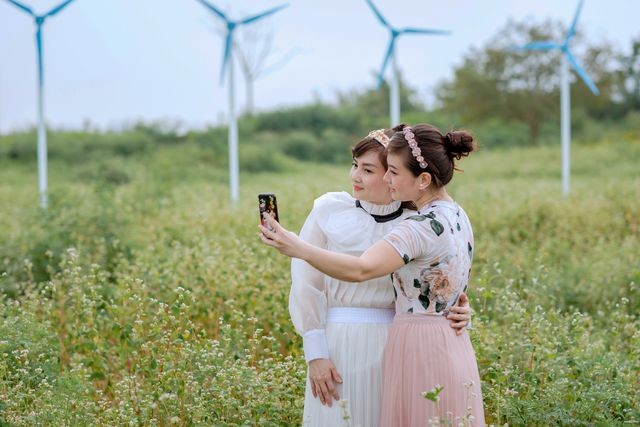 Mãn nhãn vườn hoa tam giác mạch gần 1 ha ở Hà Nội “hút” khách tham quan ảnh 6