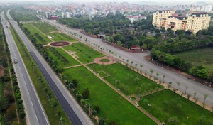 Đầu tư giai đoạn 2 đường trục Khu đô thị mới Mê Linh đoạn xen kẹp qua Hà Nội