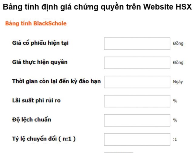 Cách định giá và tính hiệu quả của chứng quyền có bảo đảm (CW) ảnh 2
