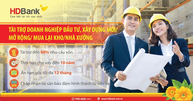Đầu tư nhà xưởng nhà kho - Lo nguồn vốn đã có HDBank ảnh 1