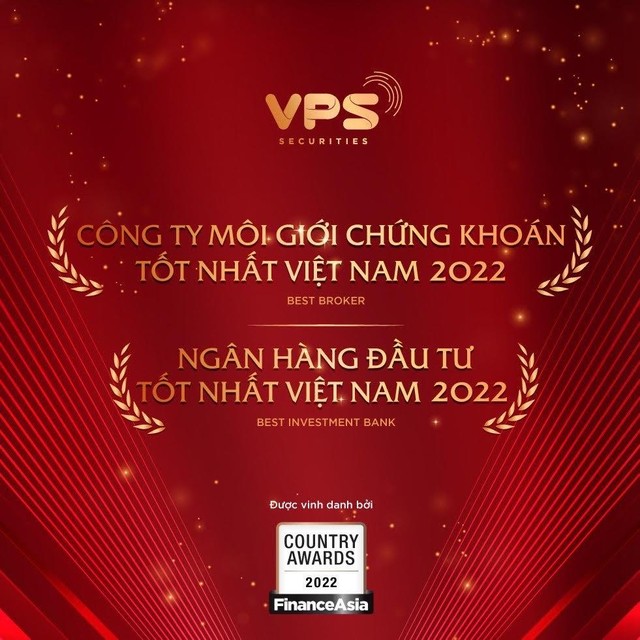 Công ty Cổ phần Chứng khoán VPS nhận 2 giải thưởng quan trọng từ FinanceAsia Country Award 2022 ảnh 1