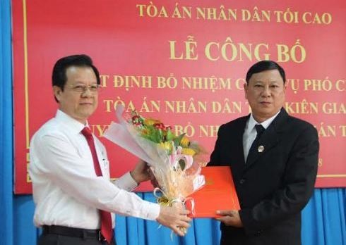 Tòa án nhân dân tối cao bổ nhiệm nhiều nhân sự mới ảnh 1