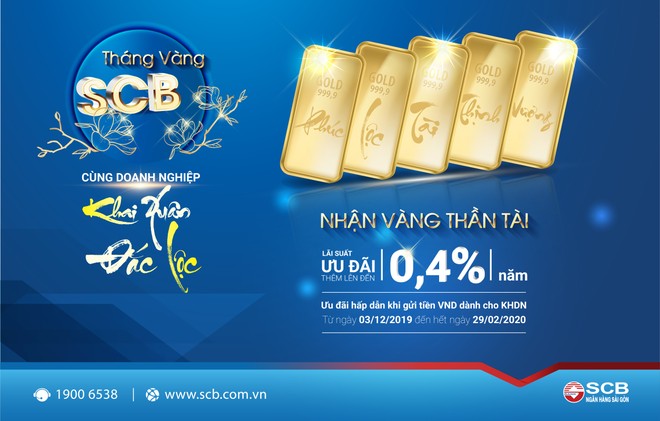 “Tháng vàng SCB – Cùng Doanh nghiệp khai xuân đắc lộc”