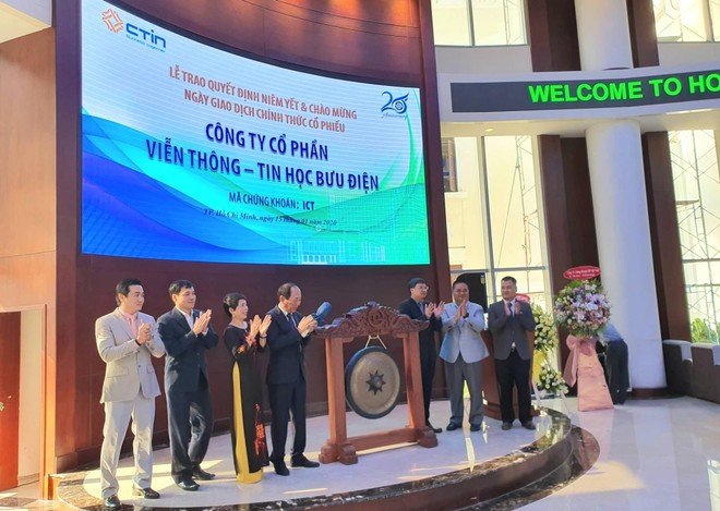 Cổ phiếu Viễn thông Tin học Bưu điện (ICT) chào sàn, giá tham chiếu 23.100 đồng/cổ phiếu