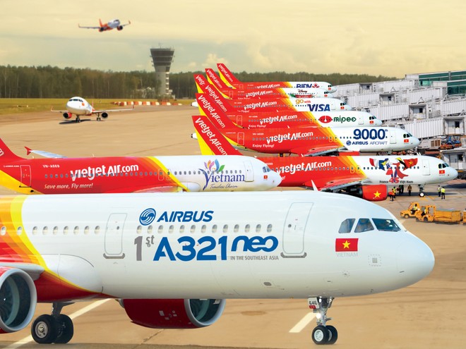 Vietjet hiện chỉ đang khai thác dòng máy bay Airbus A320 mới
