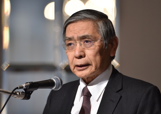Thống đốc Ngân hàng trung ương Nhật Bản Haruhiko Kuroda