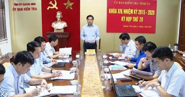 Kỳ họp thứ 20 Ủy ban Kiểm tra Tỉnh ủy Quảng Ninh. (Nguồn: quangninh.gov.vn).